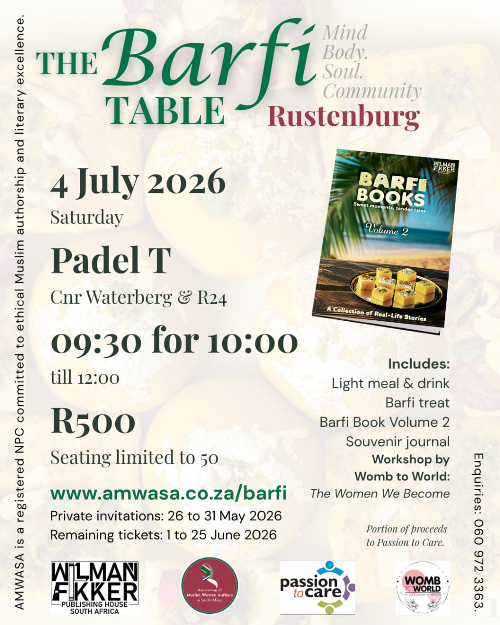 Barfi Books launch — Rustenburg