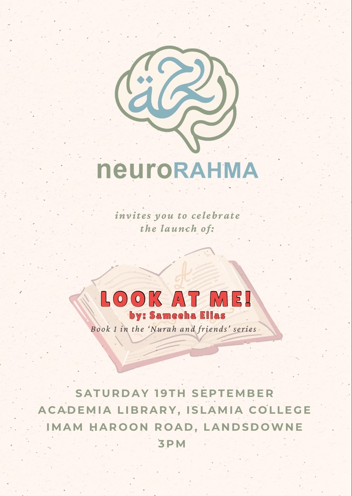 Look at Me! launch — Cape Town · 19 September