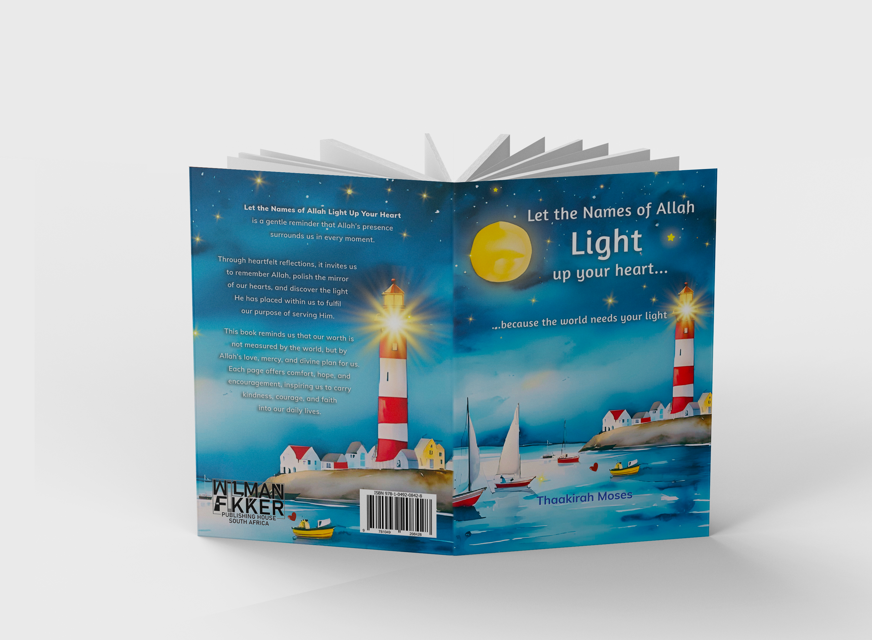 Cover of Let the Names of Allah Light Up Your Heart (Open)